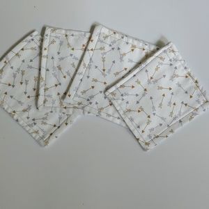 ⭐Host pick!⭐ Set of 4 flannel makeup removal cloths, handmade